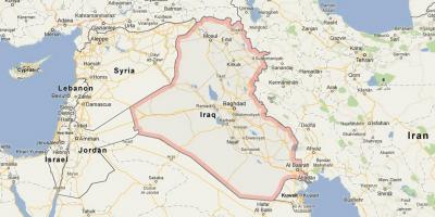 Mapa Iráku